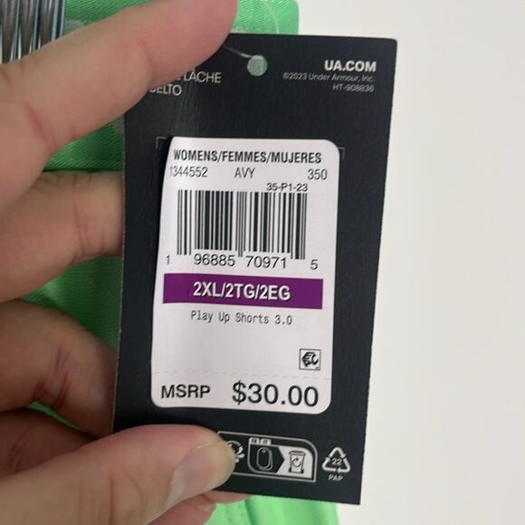 Under Armour Womens Play Up Shorts 3.0 Size 2XL - Picture 4 of 8